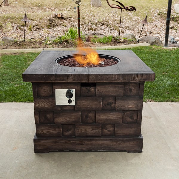 Shop Somette Wood Look Fire Pit Overstock 11595454