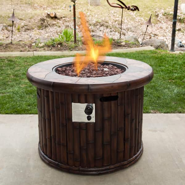 Shop Somette Bamboo Fire Pit Overstock 11595462