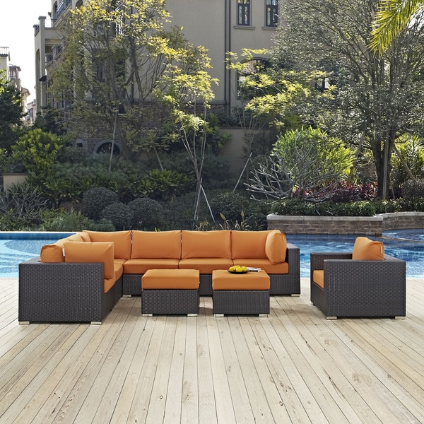 Gather Outdoor Patio Sectional Set (9 Piece Set). Opens flyout.