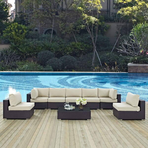 8 Piece Outdoor Patio Sectional Set - On Sale - Overstock ...