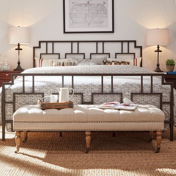 Shop Bordeaux Window Geometric Metal Bed by iNSPIRE Q Classic On Sale Free Shipping Today