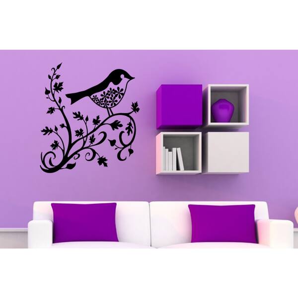 Love Birds on Heart Branch quote Wall Art Sticker Decal - Bed Bath ...