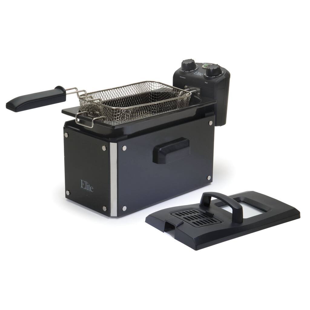 Elite Platinum EDF-3500GB Deep Fryer with Glass Panel Exterior