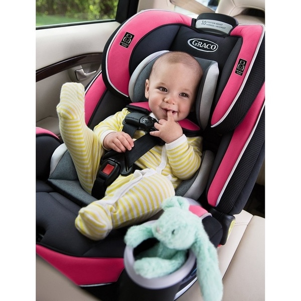 graco pink and black car seat