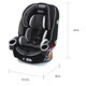 Graco Studio 4Ever Black/White All-in-One Car Seat - Thumbnail 3