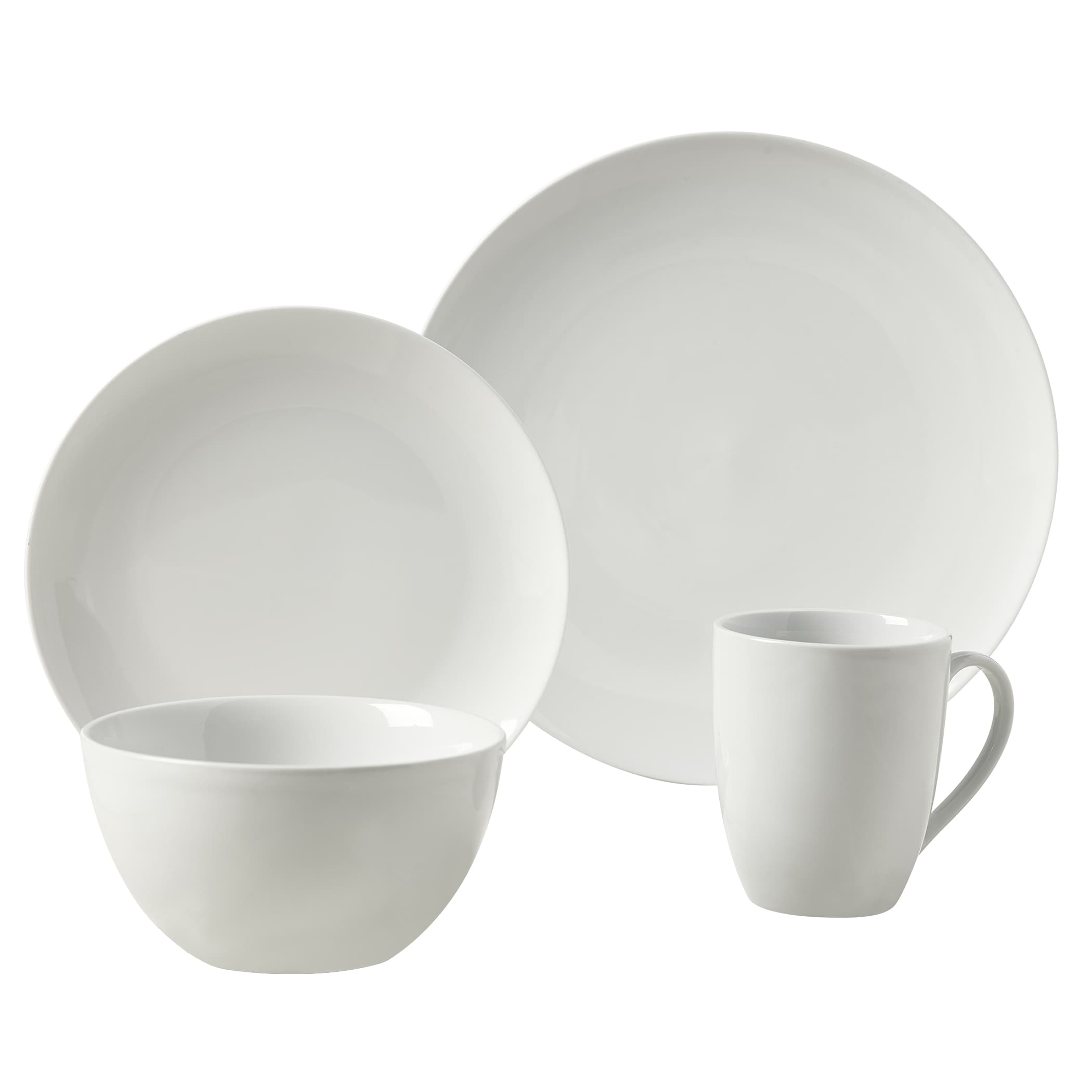 canopy square white porcelain dinnerware set
