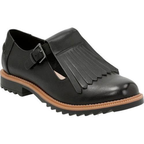 Shop Women's Clarks Griffin Mia Kiltie Loafer Black Leather/Synthetic ...