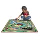 preview thumbnail 3 of 10, Melissa & Doug Round the Town Road Rug
