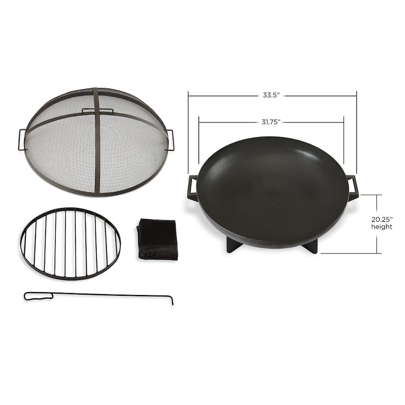 Real Flame Grey Anson Fire Bowl