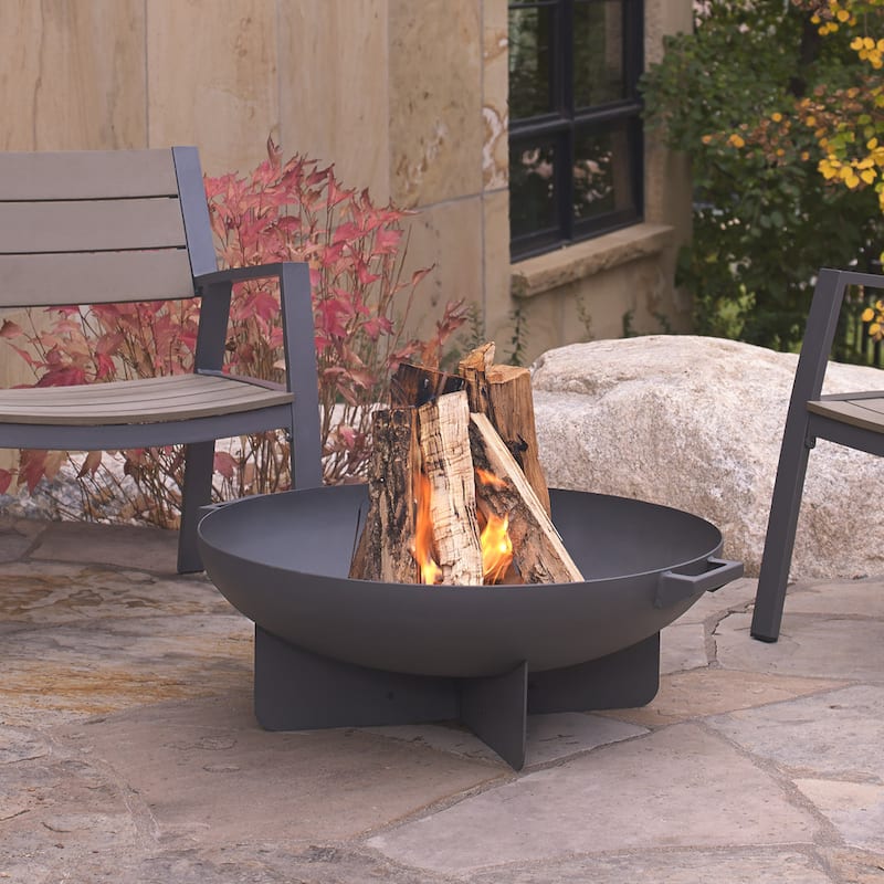 Real Flame Grey Anson Fire Bowl - Grey