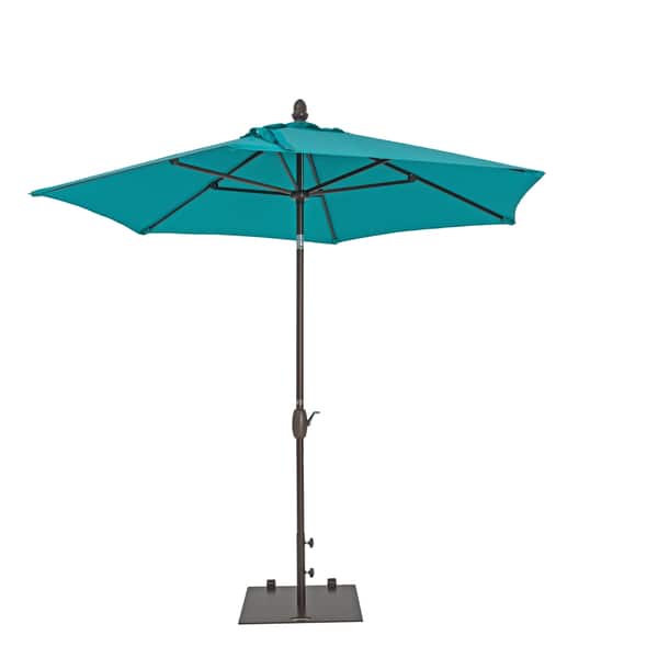 9foot Aluminum Garden Parasol with Tilt and Crank Overstock 11600302