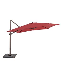 Jewett Cameron Companytrueshade Plus 10 Foot Cantilever Square Umbrella Jockey Red Dailymail