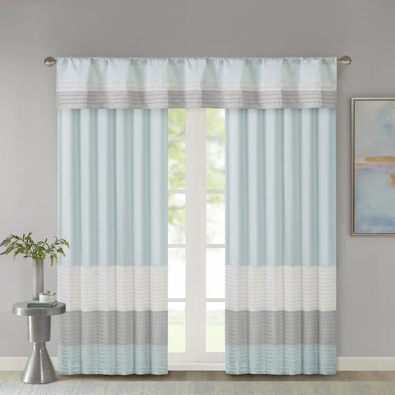 Madison Park Infinity Polyoni Pintuck Window Valance