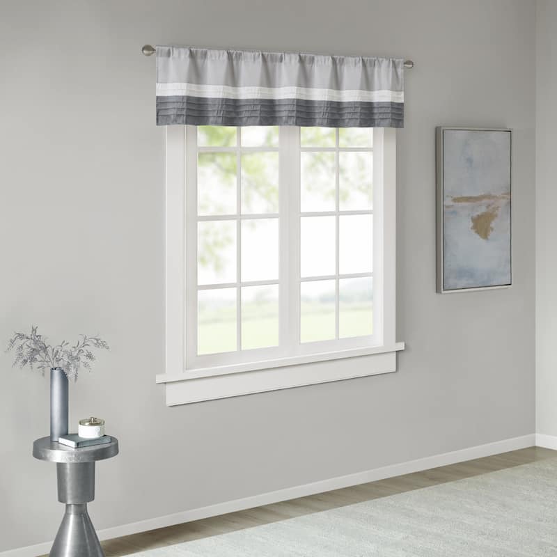 Madison Park Infinity Polyoni Pintuck Window Valance