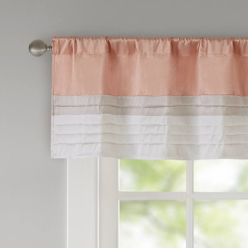Madison Park Infinity Polyoni Pintuck Window Valance