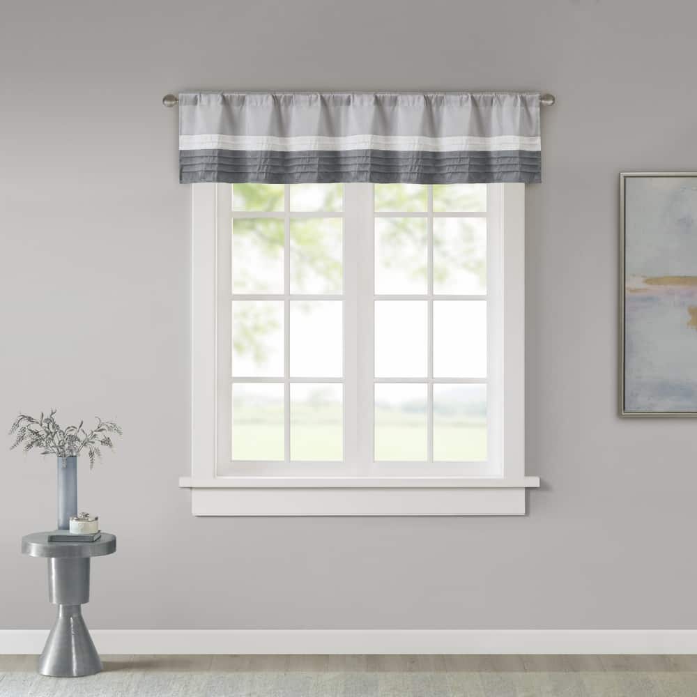 Madison Park Infinity Polyoni Pintuck Window Valance