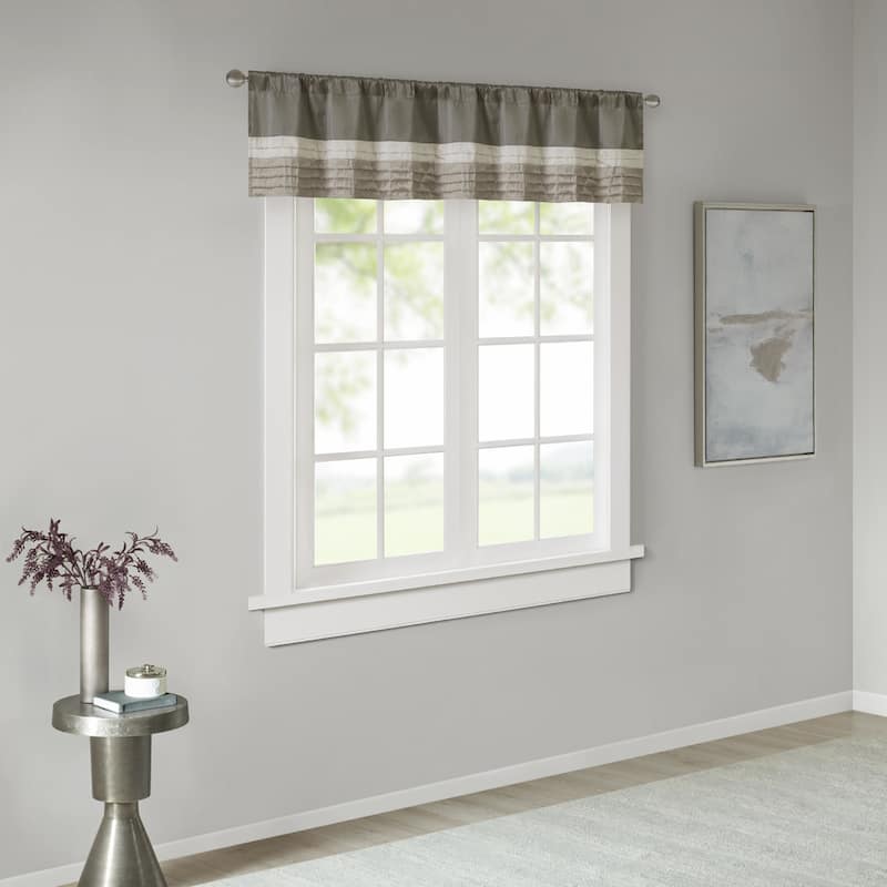 Madison Park Infinity Polyoni Pintuck Window Valance