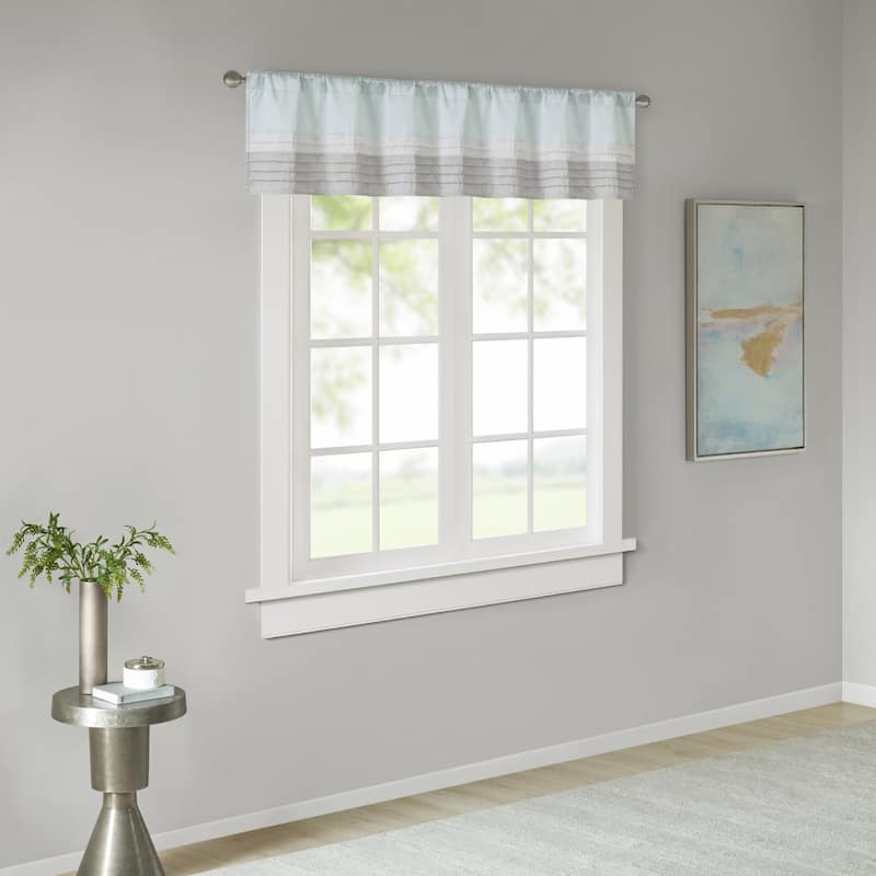 Madison Park Infinity Polyoni Pintuck Window Valance