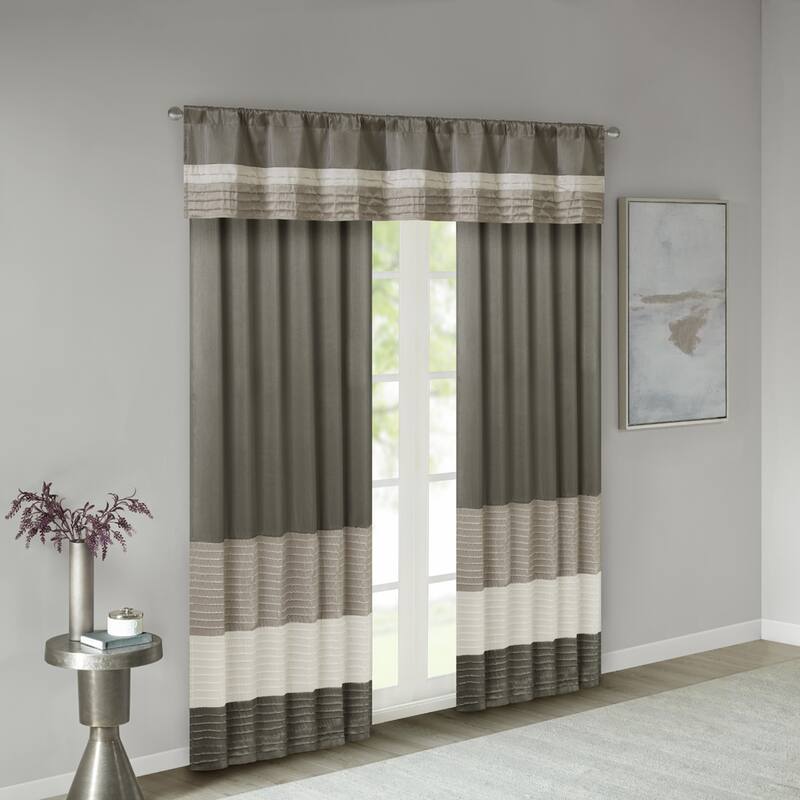 Madison Park Infinity Polyoni Pintuck Window Valance