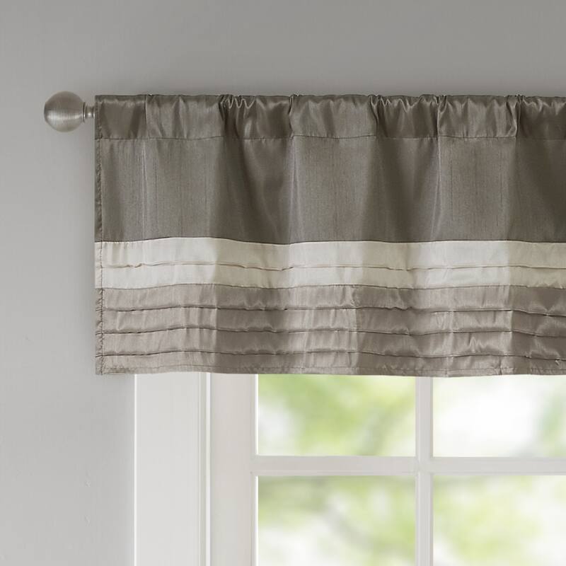 Madison Park Infinity Polyoni Pintuck Window Valance