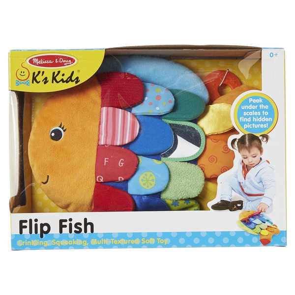 melissa & doug flip fish soft baby toy