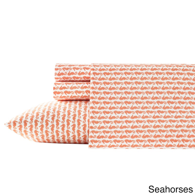 Poppy & Fritz Cotton Percale Printed Bed Sheet Sets