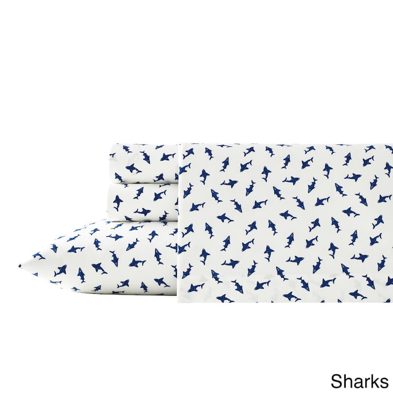 Poppy & Fritz Cotton Percale Printed Bed Sheet Sets