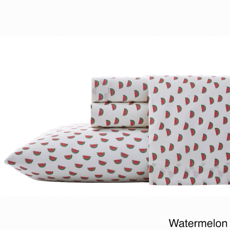 Poppy & Fritz Cotton Percale Printed Bed Sheet Sets