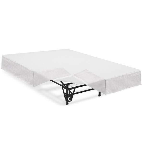 14 Inch Steel Platform Bed Frame with Brackets and Skirt By Crown ...