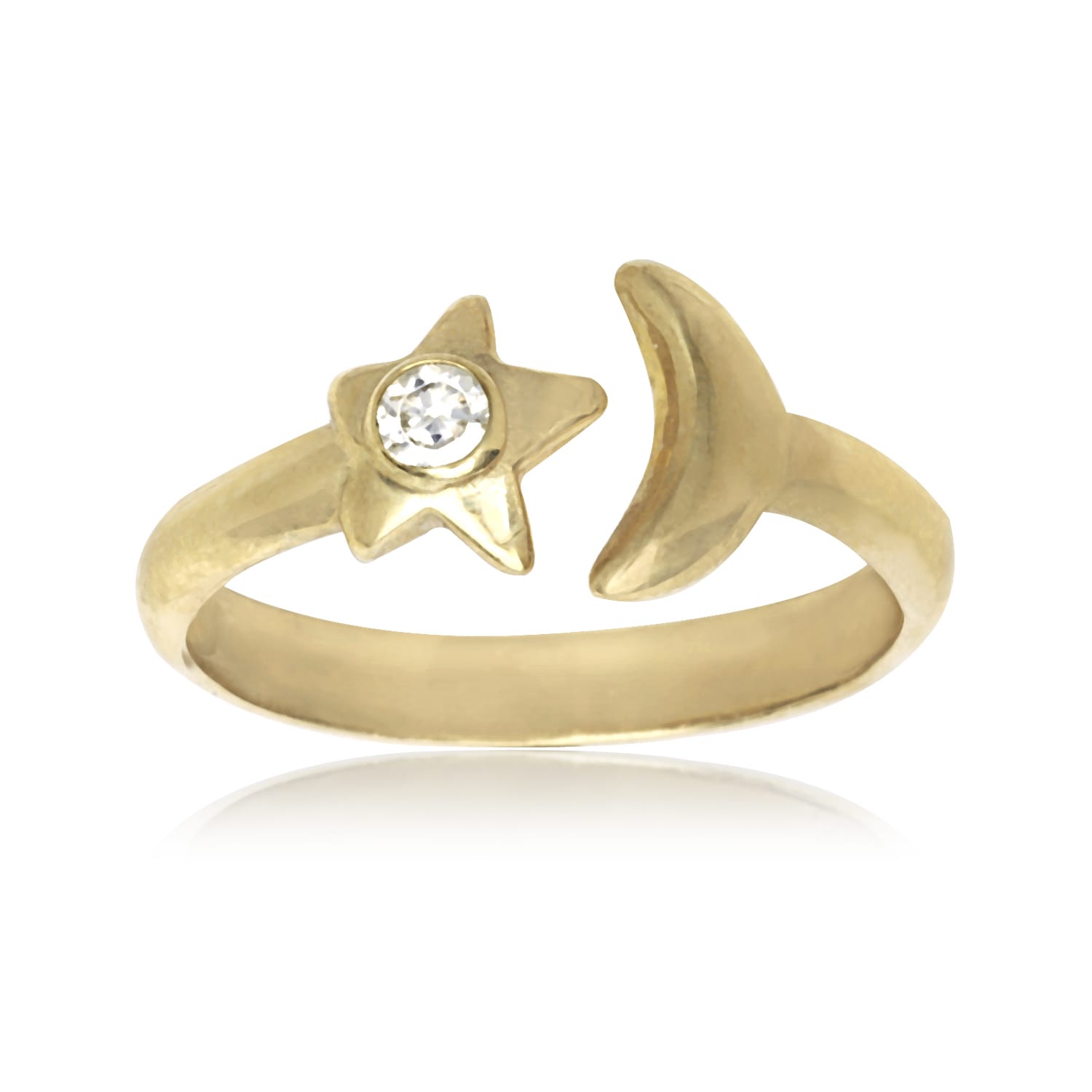 10k Yellow Gold Finish Diamond Women/'s Wave Adjustable Toe Ring Beach jewelry