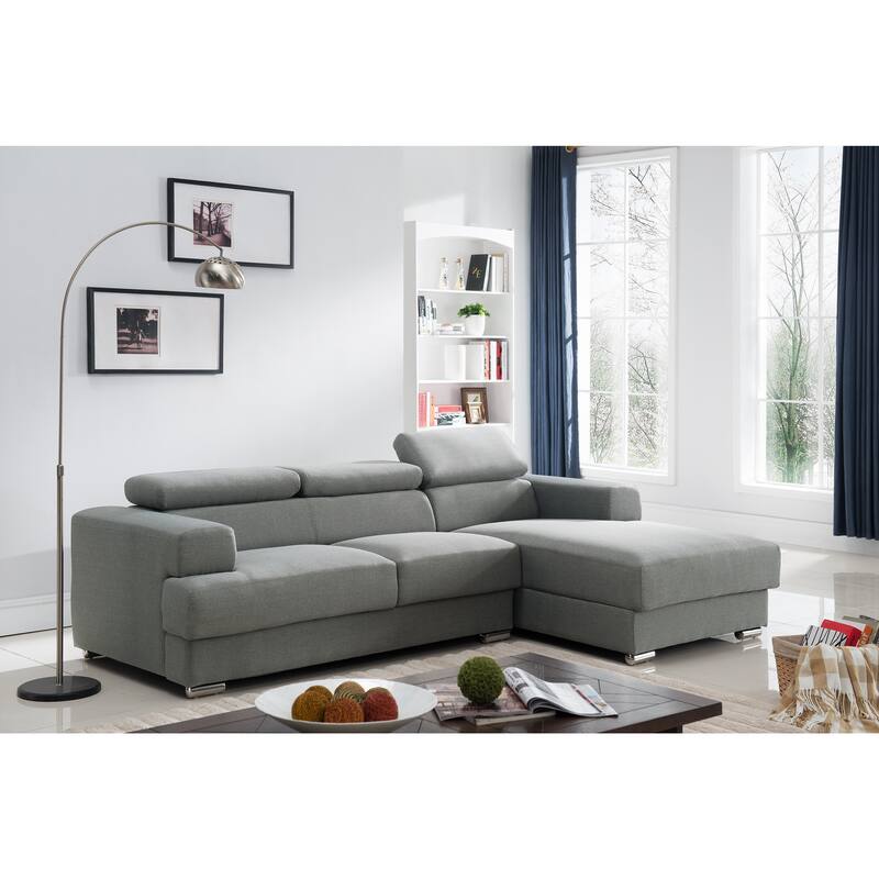 Gabriel Fabric Contemporary Sectional Sofa Set