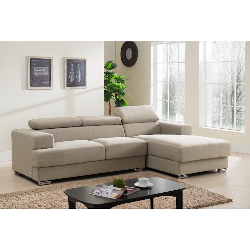 Gabriel Fabric Contemporary Sectional Sofa Set