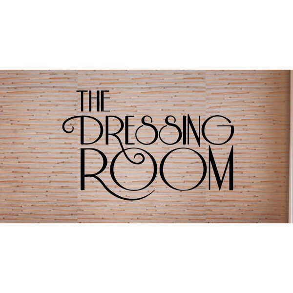 Shop Just words Dressing Room Wall Art Sticker Decal Free Shipping On