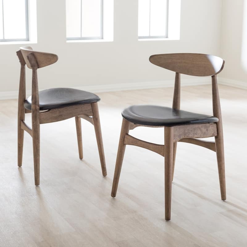 Carson Carrington Haapajarvi Mid-century Modern French Oak Dining Chair (Set of 2)