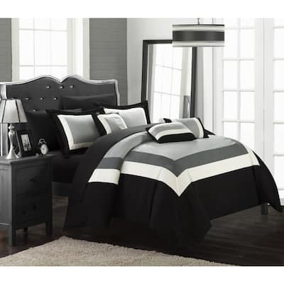 Copper Grove Minesing Black/ White 10-piece Bed in a Bag