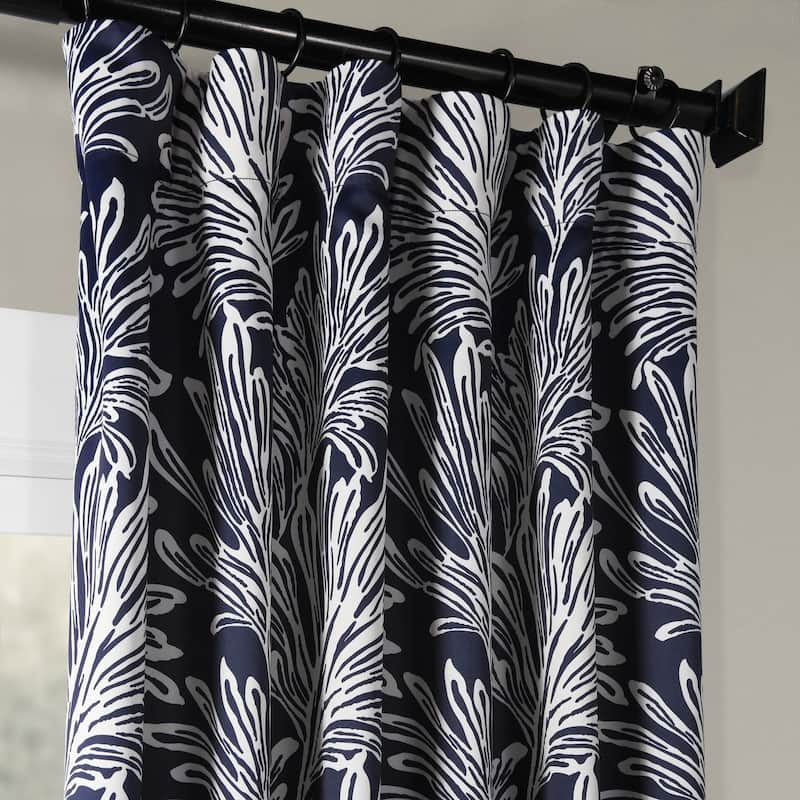 Exclusive Fabrics Palm Room Darkening Curtain Panel Pair