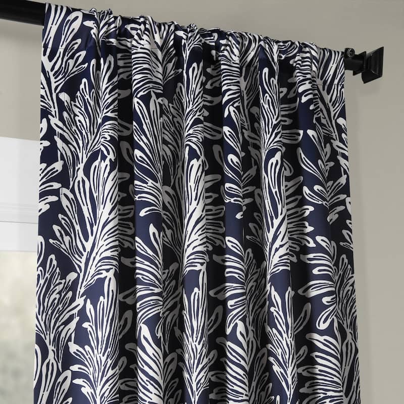 Exclusive Fabrics Palm Room Darkening Curtain Panel Pair
