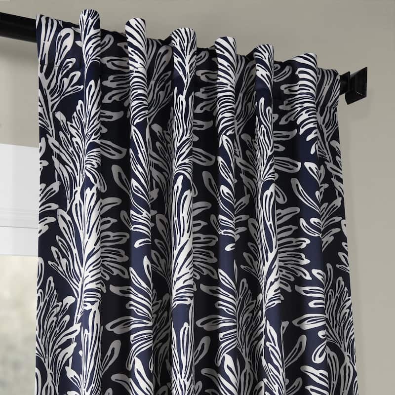 Exclusive Fabrics Palm Room Darkening Curtain Panel Pair