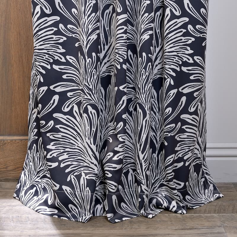 Exclusive Fabrics Palm Room Darkening Curtain Panel Pair
