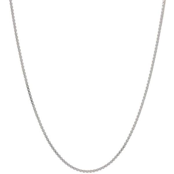 slide 1 of 5, Pori Italian Sterling Silver 0.6mm Box Chain Necklace 24 Inch