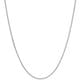 preview thumbnail 1 of 3, Pori Italian Sterling Silver 0.6mm Box Chain Necklace 24 Inch