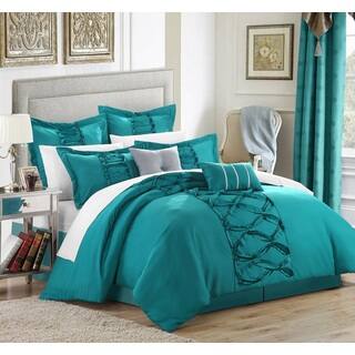 Oliver James Bedding Bath Discover Our Best Deals At Oliver James Marlene Turquoise 12 Piece Bed In A Bag With Sheet Set