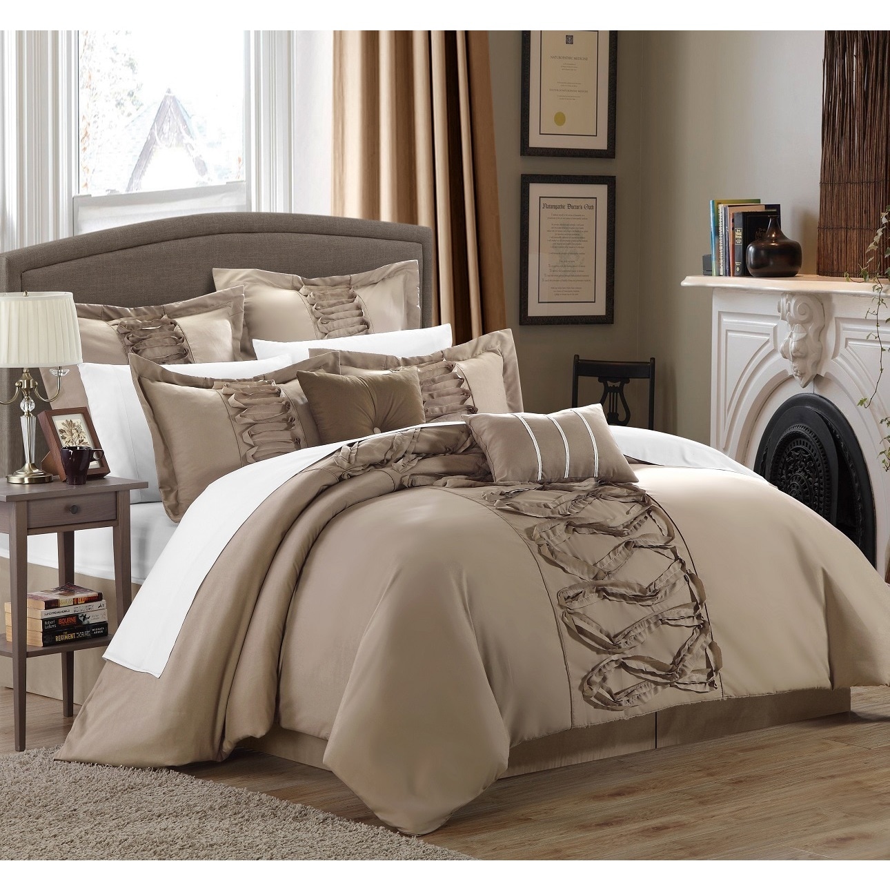 Gracewood Hollow Khadra Taupe 12-piece 
