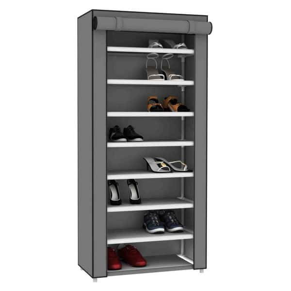 Shop Black Friday Deals On Sunbeam Blue 8 Tier Shoe Closet Overstock 11606588