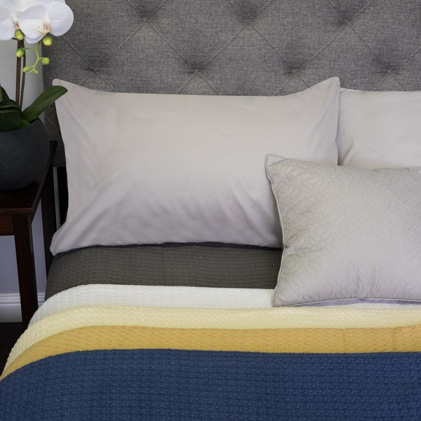 100-percent Cotton Basket Weave Blanket