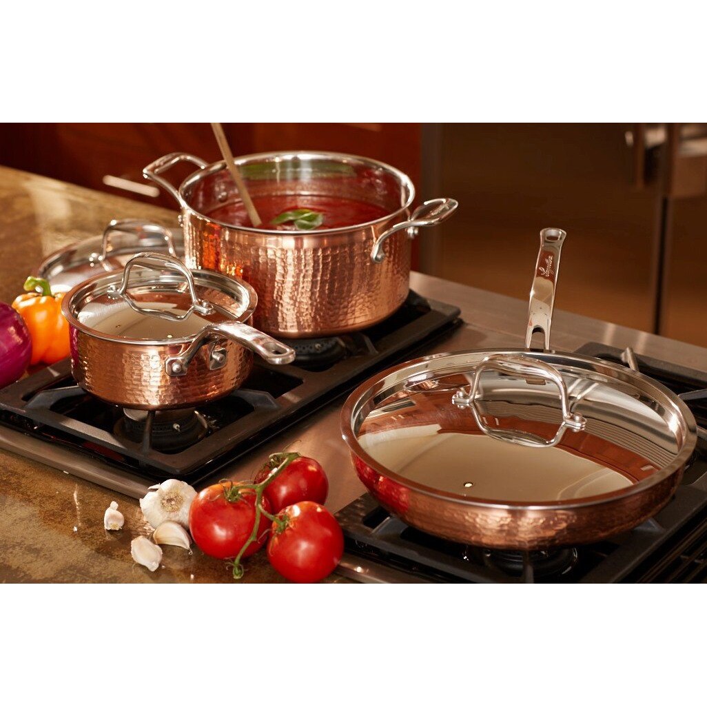 LAGOSTINA Expert Clad Tri-Ply 10 Pc. Cookware set Q854SA64