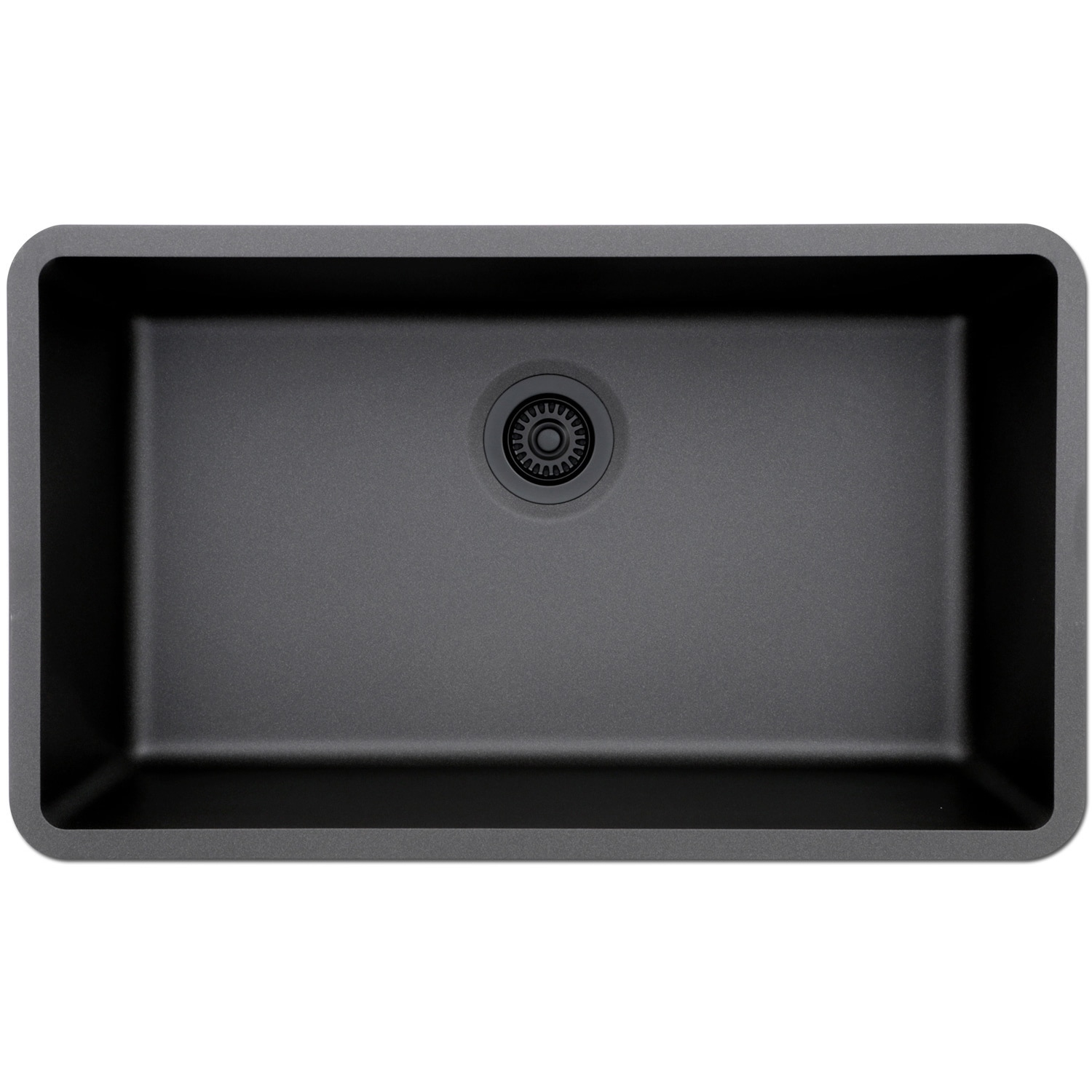 Lexicon Platinum Quartz Composite 32x19 Inch Kitchen Sink With Large Lexicon Platinum Quartz Composite 32x19 Inch Kitchen Sink