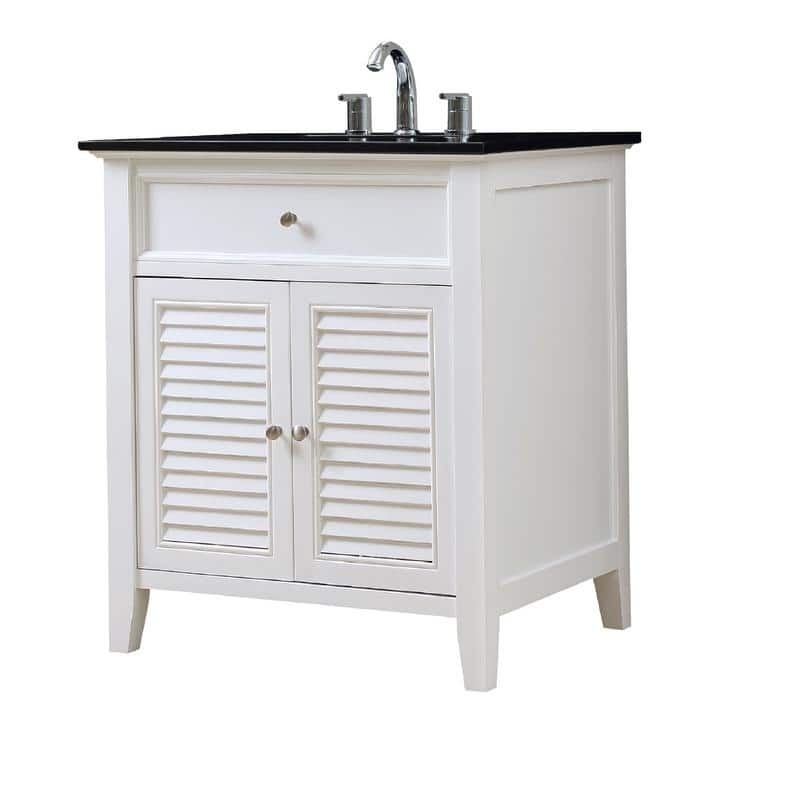 Direct Vanity Sink 32-inch Shutter Spa White Vanity