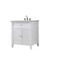 Option carrara white marble without mirror