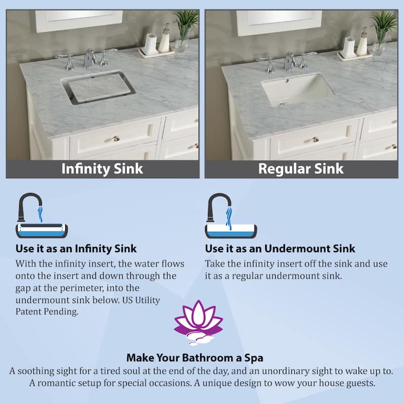 Direct Vanity Sink 32-inch Shutter Spa White Vanity